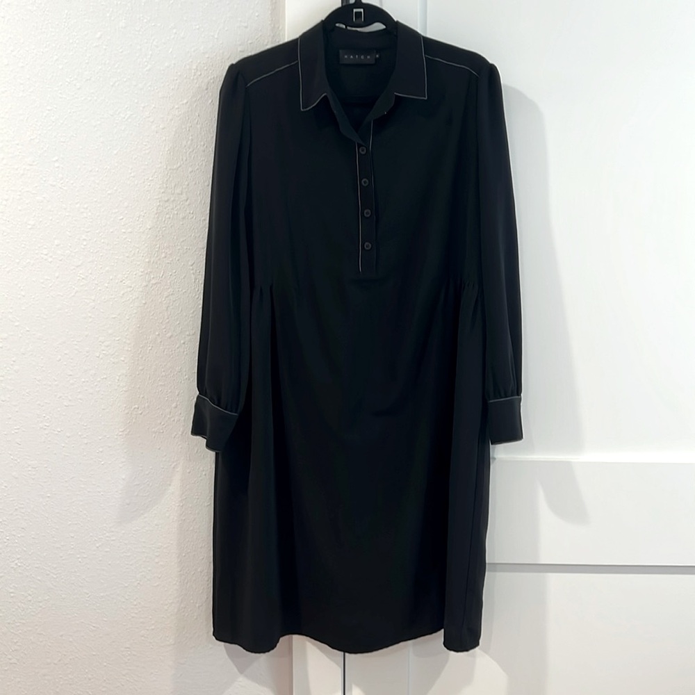Hatch silk maternity dress